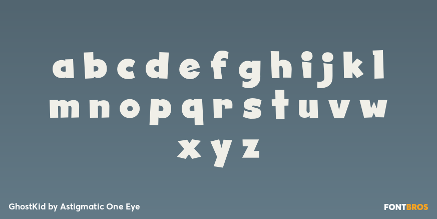 GhostKid Font Poster #3