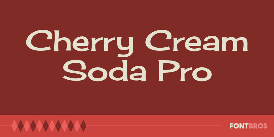 Cherry Cream Soda Pro Font Poster