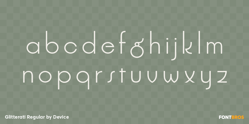 Glitterati Regular Font Poster #3