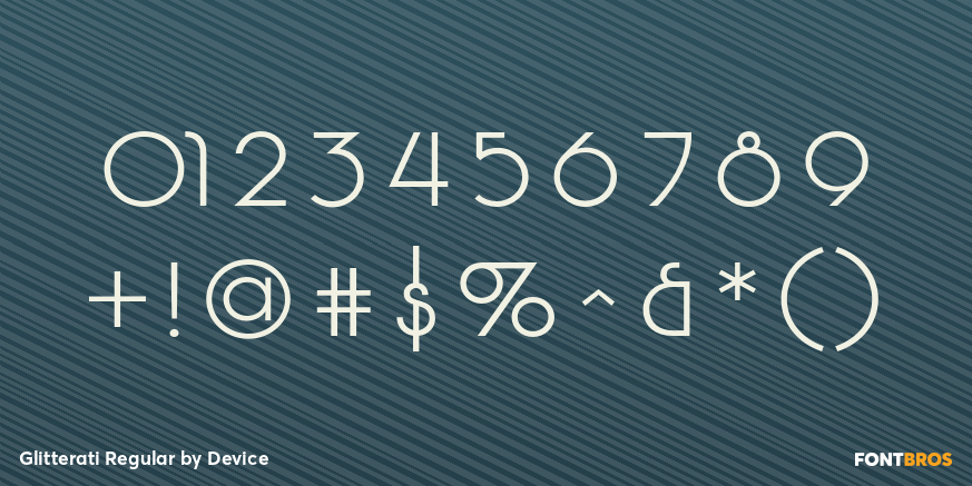 Glitterati Regular Font Poster #4