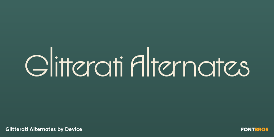 Glitterati Alternates Font Poster #1