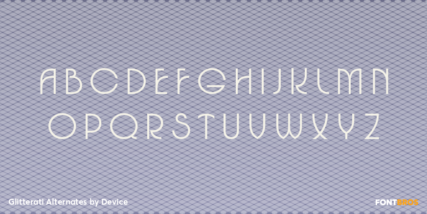 Glitterati Alternates Font Poster #2
