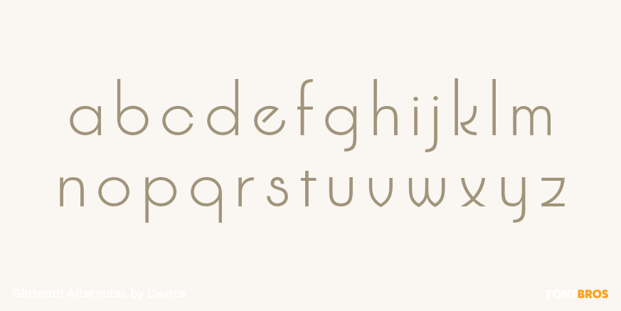 Glitterati Alternates Font Poster #3