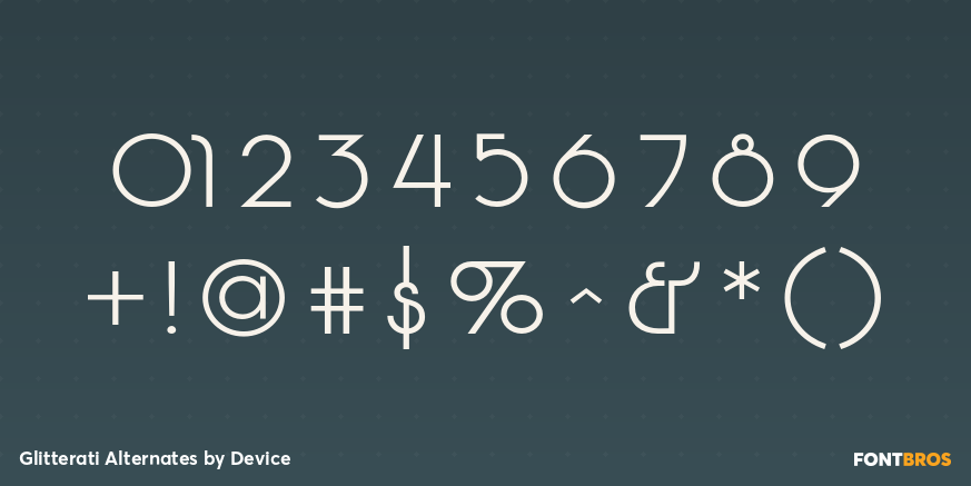 Glitterati Alternates Font Poster #4