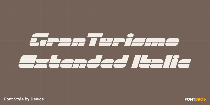 GranTurismo Extended Italic Poster