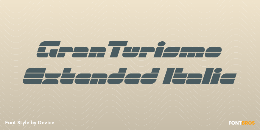 GranTurismo Extended Italic Poster