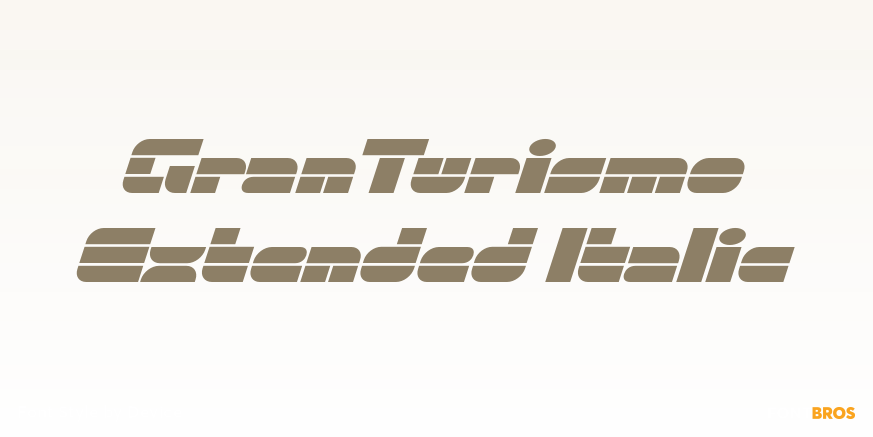 GranTurismo Extended Italic Poster