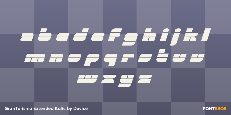 GranTurismo Extended Italic Font Poster #3