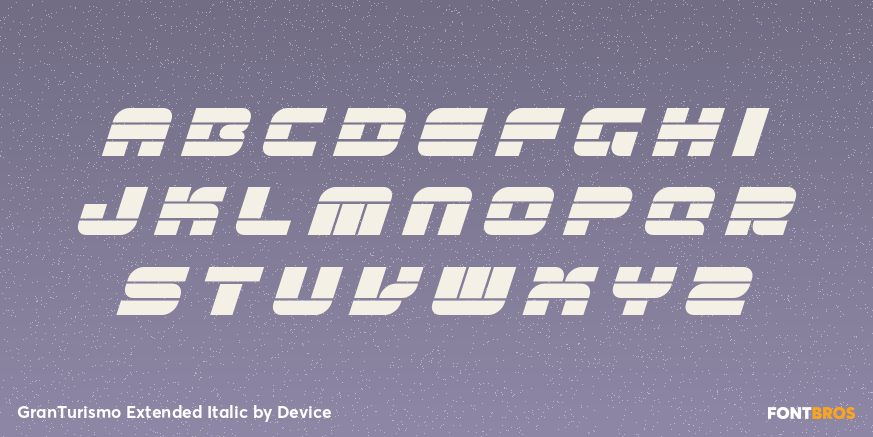 GranTurismo Extended Italic Font Poster #1