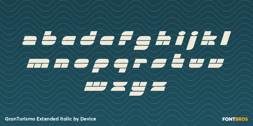 GranTurismo Extended Italic Font Poster #1