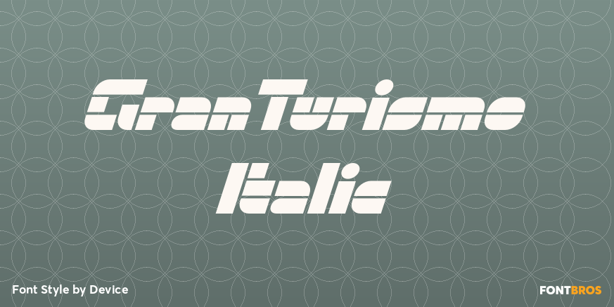 GranTurismo Italic Poster