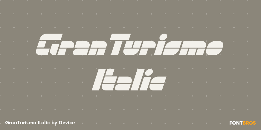 GranTurismo Italic Poster