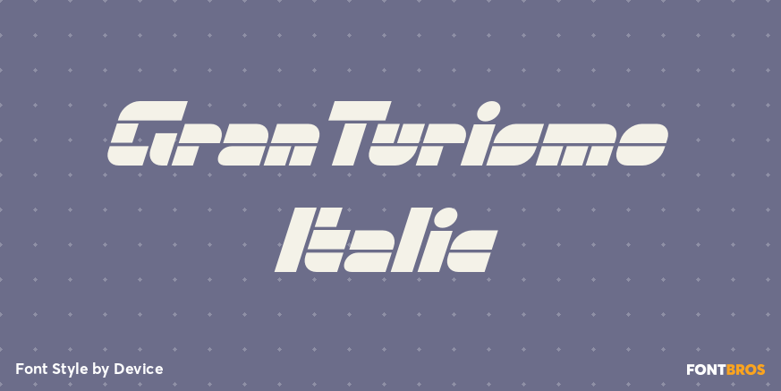 GranTurismo Italic Poster