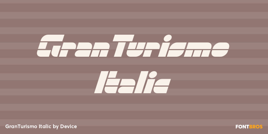 GranTurismo Italic Poster