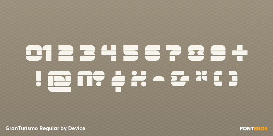 GranTurismo Regular Font Poster #4