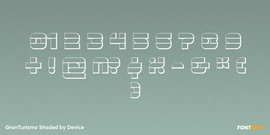 GranTurismo Shaded Font Poster #1