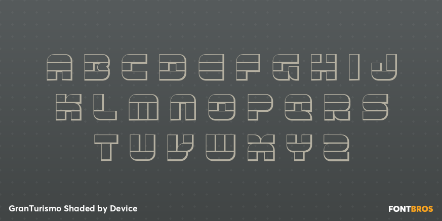 GranTurismo Shaded Font Poster #2