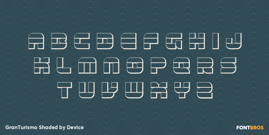 GranTurismo Shaded Font Poster #1