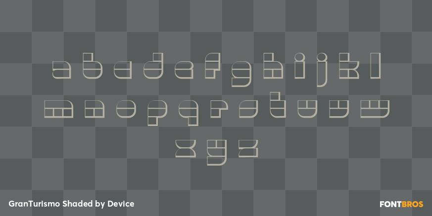 GranTurismo Shaded Font Poster #1