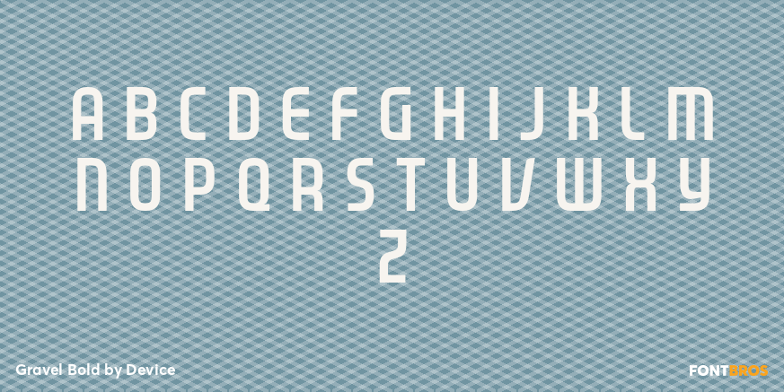 Gravel Bold Font Poster #2