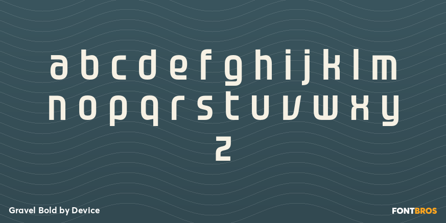 Gravel Bold Font Poster #3