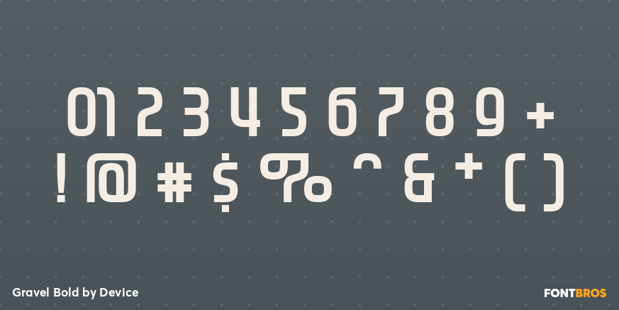 Gravel Bold Font Poster #4