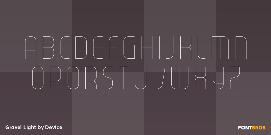 Gravel Light Font Poster #2