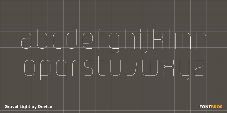 Gravel Light Font Poster #3