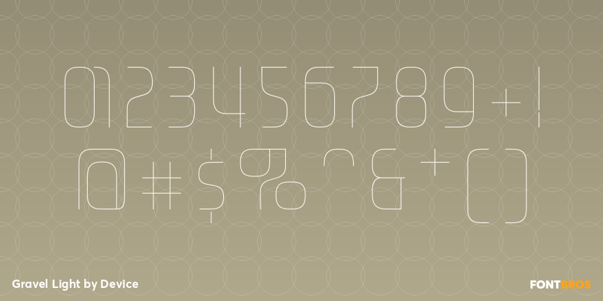Gravel Light Font Poster #4