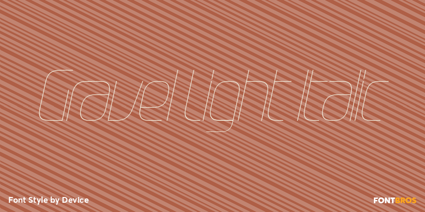 Gravel Light Italic Poster
