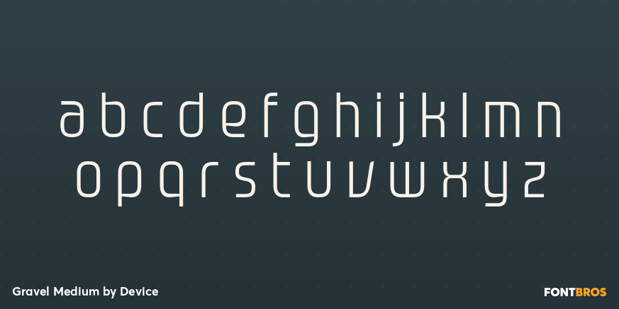 Gravel Medium Font Poster #3