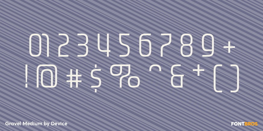 Gravel Medium Font Poster #4