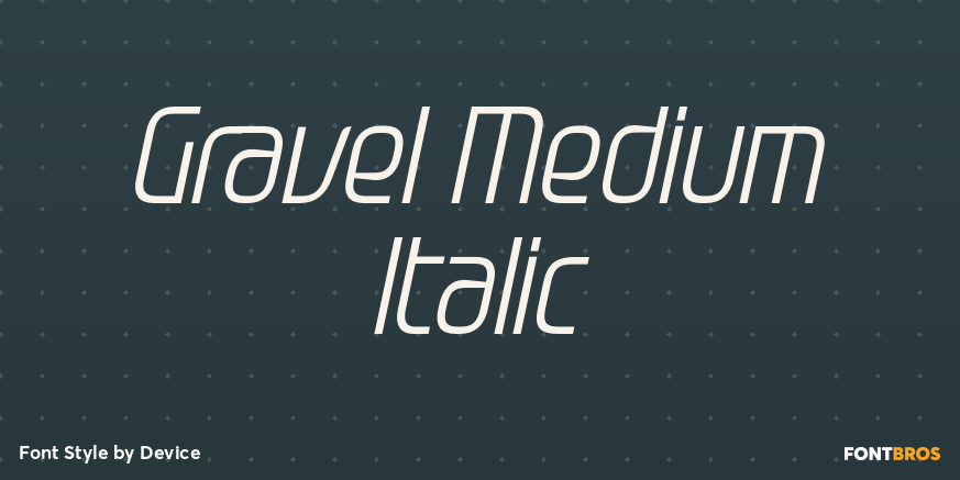 Gravel Medium Italic Poster
