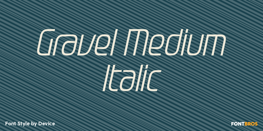 Gravel Medium Italic Poster