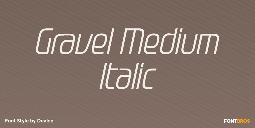 Gravel Medium Italic Poster