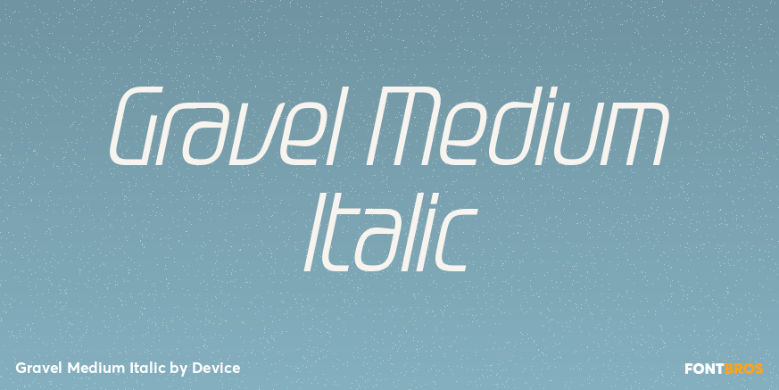 Gravel Medium Italic Poster