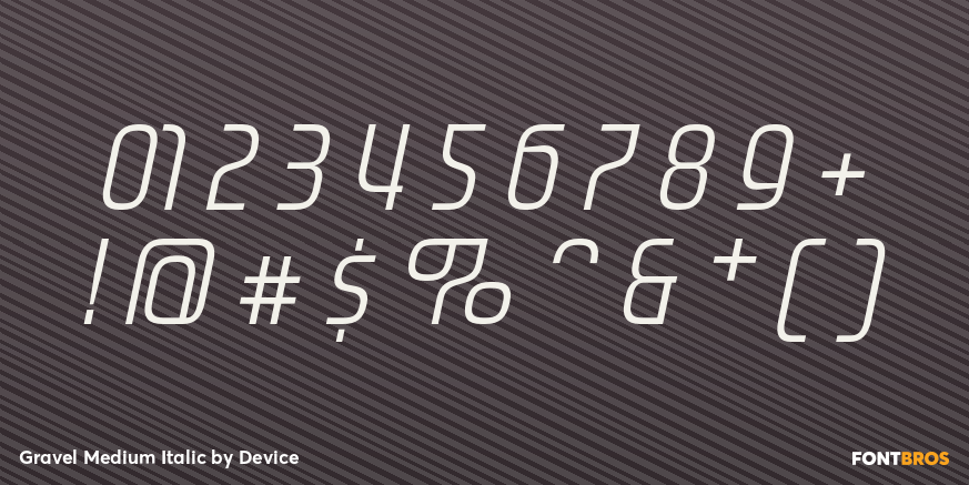Gravel Medium Italic Font Poster #4