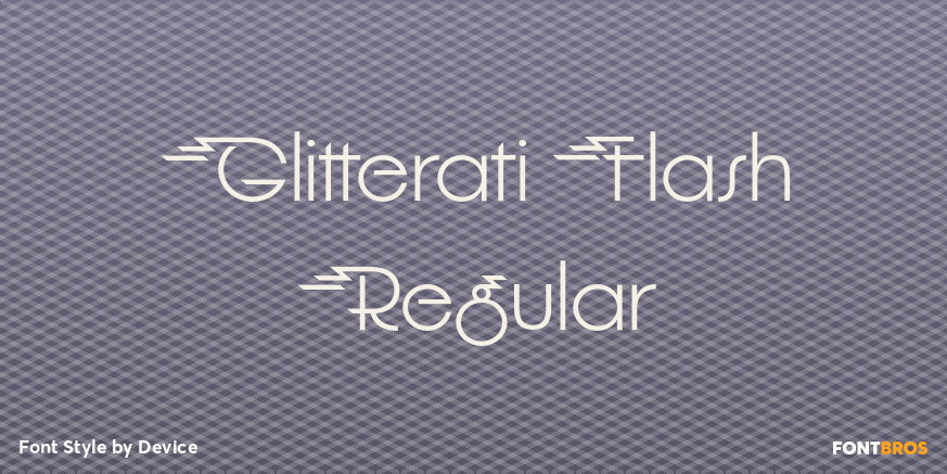 Glitterati Flash Regular Poster