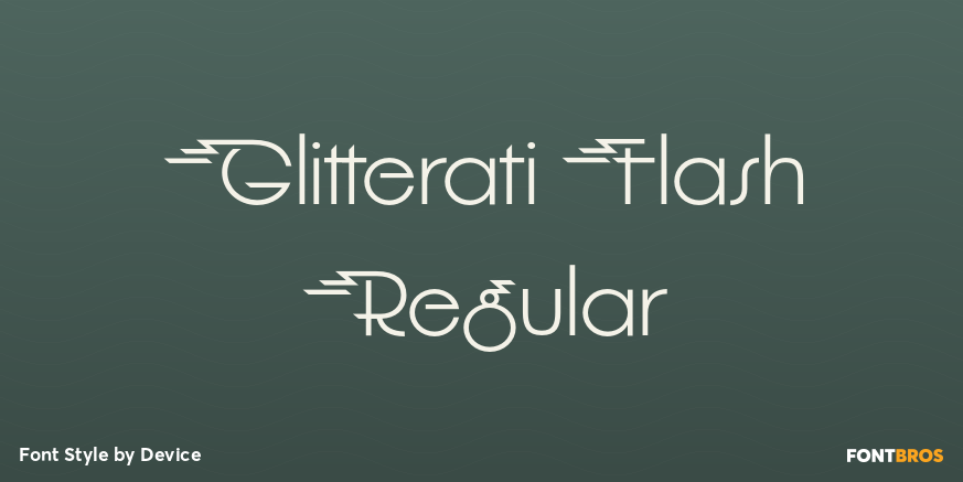 Glitterati Flash Regular Poster