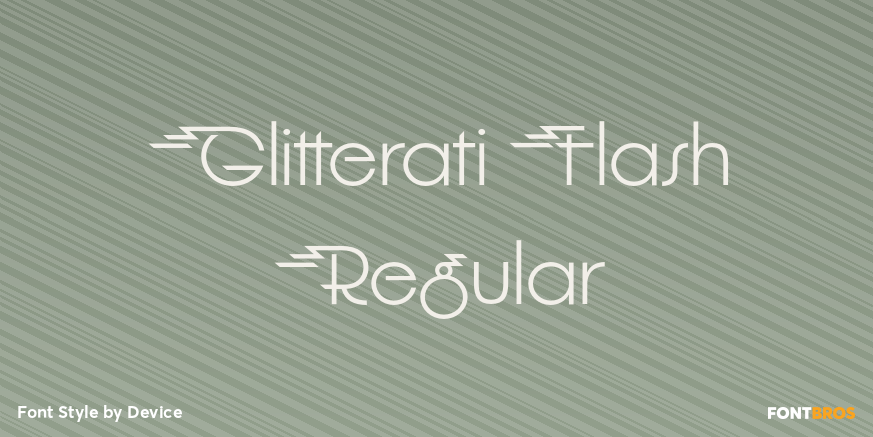 Glitterati Flash Regular Poster