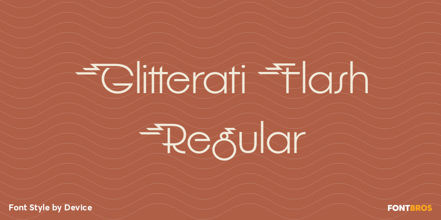 Glitterati Flash Regular Poster