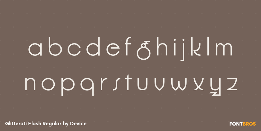 Glitterati Flash Regular Font Poster #3