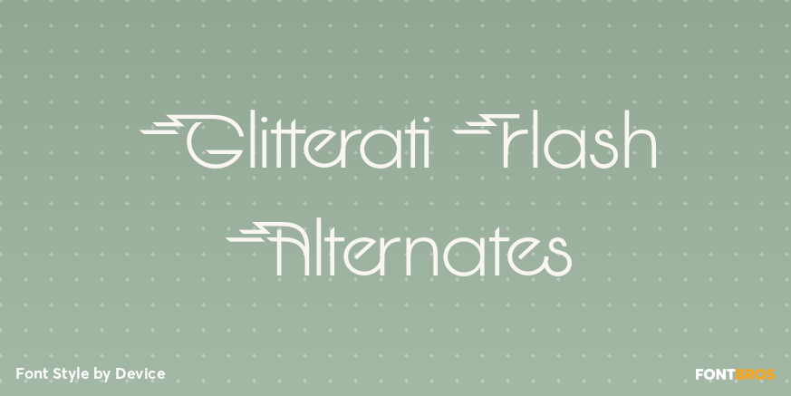 Glitterati Flash Alternates Poster