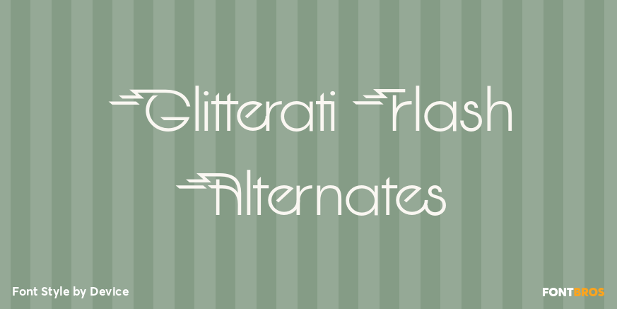 Glitterati Flash Alternates Poster