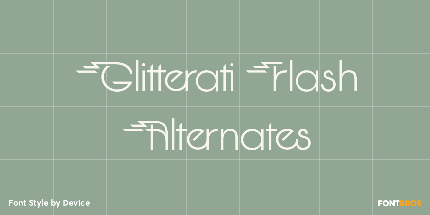 Glitterati Flash Alternates Poster