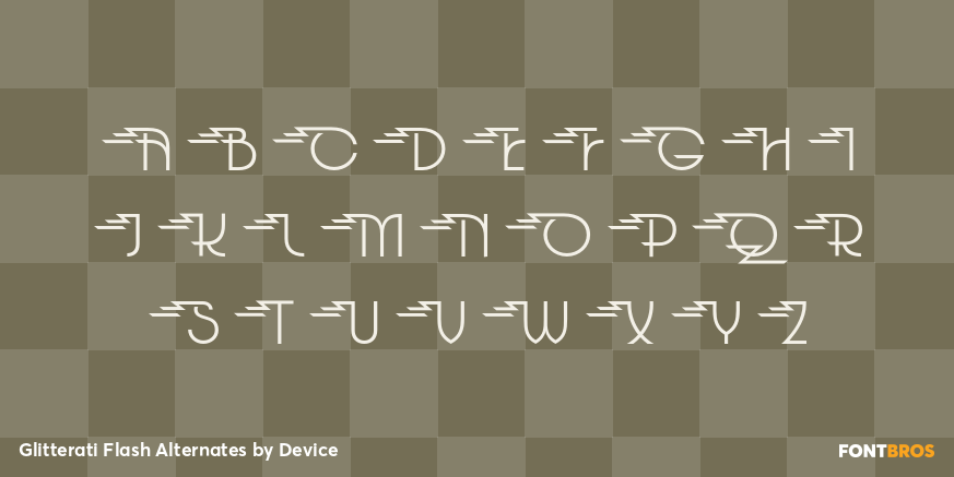 Glitterati Flash Alternates Font Poster #2