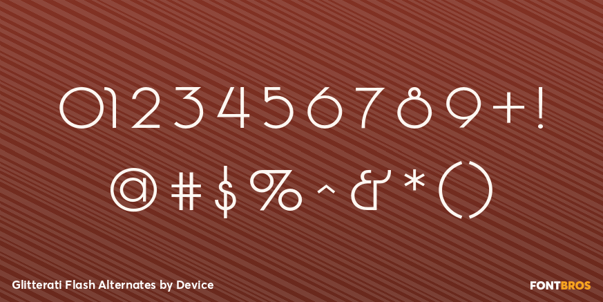 Glitterati Flash Alternates Font Poster #4