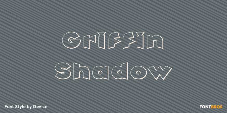 Griffin Shadow Font Poster #1