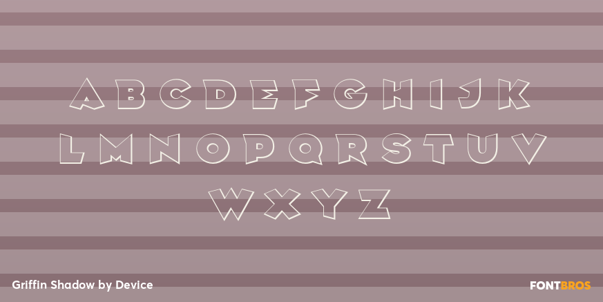 Griffin Shadow Font Poster #2