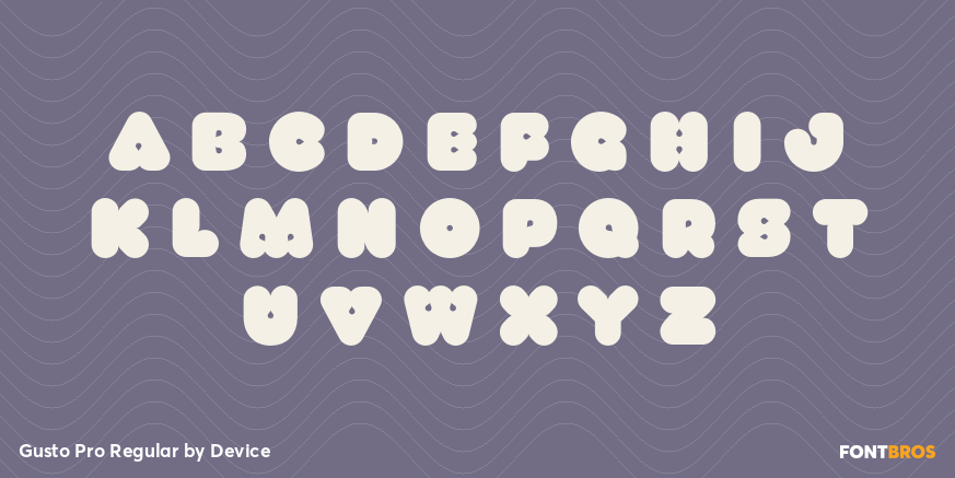 Gusto Pro Regular Font Poster #3